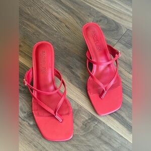 Rachel Zoe Red Strappy Heels – Size 9.5 – NEW